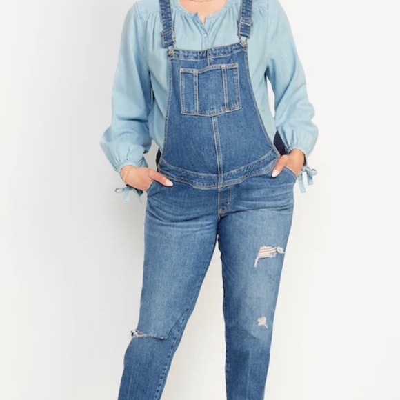 Old Navy Maternity Overalls size 0 Long - Picture 2 of 6